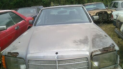 Mベンツ126-280SE-リサイクル-ボデーワーク販売解体車両です