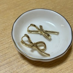 リボン  ピアス  キレイの画像
