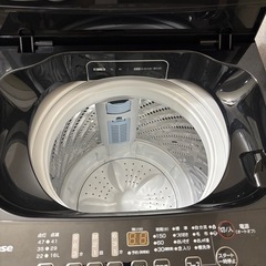 ほぼ新品‼️Hisense 全自動電気洗濯機6kg HW-K60B/上開きの画像