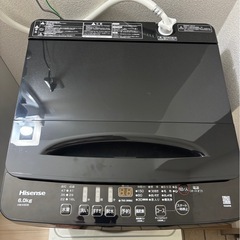 ほぼ新品‼️Hisense 全自動電気洗濯機6kg HW-K60B/上開きの画像