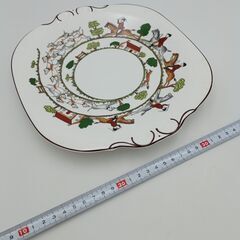 Wedgwood　ウェッジウッド　プレート　B&Bプレート　20cm　旧刻印　ハンティングシーンの画像