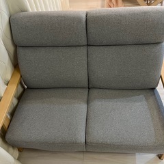 【美品】2人用 ソファ 北欧風の画像