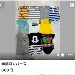 半袖半ズボン子供服の画像
