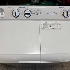 ●ハイアール 2層式洗濯機　5.5kg●2019年の画像