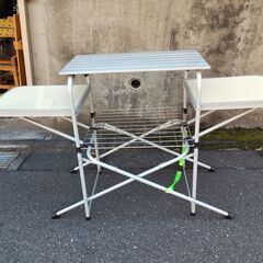 折り畳み テーブル キャンプ BBQ等にの画像