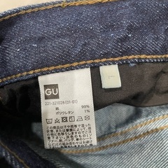 GU アンクル丈　ジーパン　デニム　Lサイズの画像