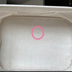 無印　ソフトボックス　ポリエステル麻　ベージュ コットン ランドリーバスケットの画像