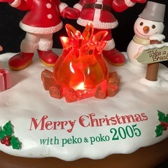 不二家　ペコちゃん　ハッピーペコポコクリスマス　2005 クリスマス　取説付の画像