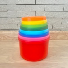 スタッキングカップ　＆　木製動物形ブロック　PolarB  知育玩具の画像