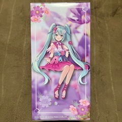 初音ミク　ぬーどるストッパーフィギュア　紫のコスモスの画像
