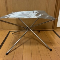 折りたたみ式ステンレス焚き火台の画像