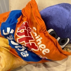 【美品】ポテチペットベッド×スプラトゥーンイカぬいぐるみ 単品販売可の画像