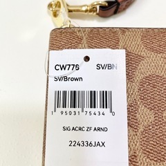 COACH コーチ 長財布 ウォレット レディース 大容量 茶 ブラウンの画像