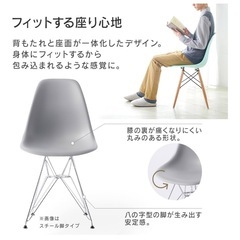 白・
シェルチェア（椅子）の画像