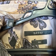 GUCCI メンズ 花柄 長袖シャツ 38/15の画像