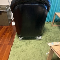 1人掛け　レザーソファ　チェスターフィールドの画像