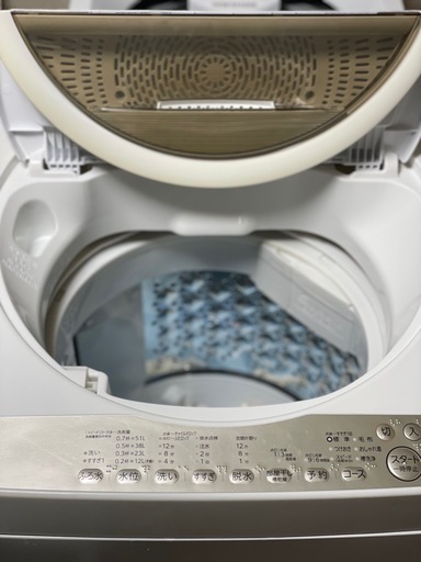 送料・設置込み可　洗濯機　6kg TOSHIBA 2019年【分解クリーニング済み】