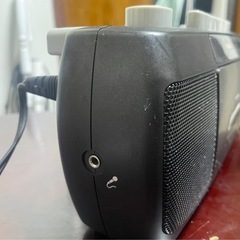 コイズミ ステレオラジカセ AM/FM ワイドFM対応 スリム ブラック SAD-1223/Kの画像