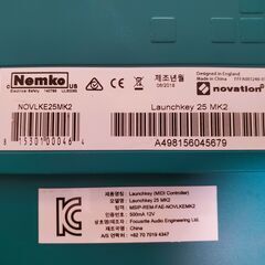 Novation Launchkey 25 MK2 MIDIコントローラーの画像