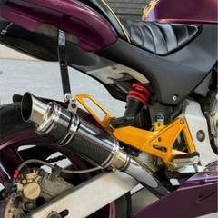 ホーネット250 ダウンマフラー　フルエキの画像