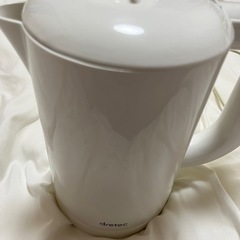 dretec 電気ケトル ホワイトの画像