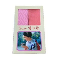 新品未使用 重ね襟 2本セット ピンク オレンジ 伊達襟 和装小...