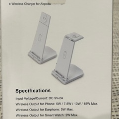 🌟 掘り出し市82.🌟3in1・急速ワイヤレス充電器15W　2点まとめ売り　　転売o.k.！の画像