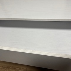 収納チェスト タンス ホワイト キャスター付きの画像
