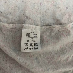【美品】赤ちゃんの城 花柄 半袖 ロンパース 70cmの画像