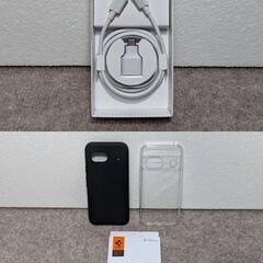 【使用期間3日！】Google Pixel8a 128GB 国内版 SIMフリー Obsidian / Spigenケース付属 - スマホ/スマートフォンの画像