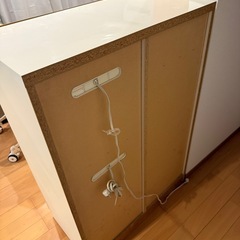 レンジ台　レンジボード　炊飯器台　ホワイトの画像