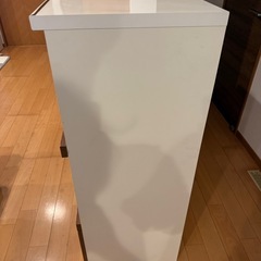 レンジ台　レンジボード　炊飯器台　ホワイトの画像