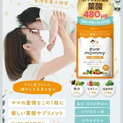 【新品・2袋】ピュアマミー 葉酸 サプリ 妊婦 ベビーの画像
