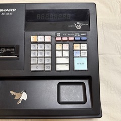 SHARP XE-A147 レジスター 黒の画像