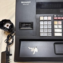 SHARP XE-A147 レジスター 黒の画像