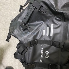 引き取りのみ。WILD HEART 25L 防水サドルバッグ ブラックの画像
