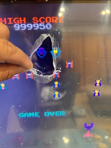 動作ok　画面保護フィルムつき　Arcade1Up Galaga アーケード筐体　ギャラガ