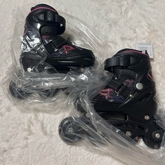 新品未使用✨LEDライト付き子供用インラインスケート！サイズ調整可能の画像