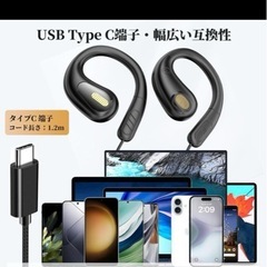 オープン型有線イヤフォン USB Type-Cの画像