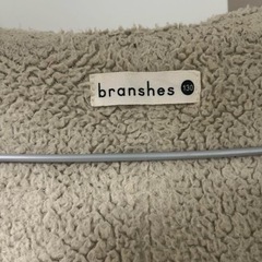 【branshes】ブランシェス フード付きボアジャケット 130サイズの画像