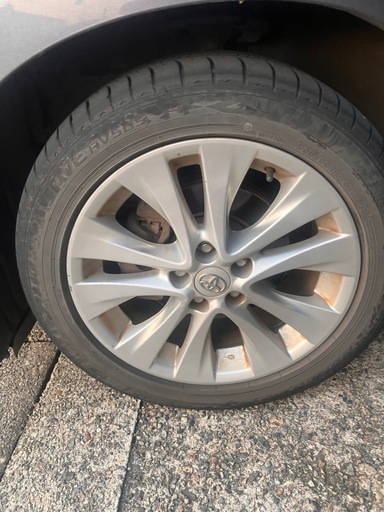 取引中、アルファード、ヴェルファイヤ純正18インチアルミ、タイヤ