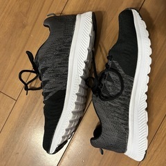 ブラック 軽量 スニーカー 25cmの画像