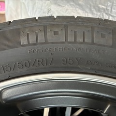 【早い者勝ち処分価格出品　超美品17インチアルミ付バリ山夏タイヤ4本セット】215 50 ZR17 の画像