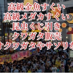 南柏まつり⭐︎毎年50万人の来場者で賑わいを魅せる南柏祭り♪高級金魚すくい高級メダカすくい、昆虫くじなど盛り沢山！オオクワガタもいるよ♪ - 柏市