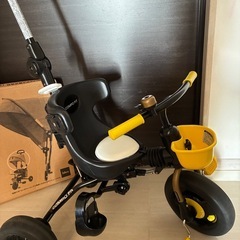 お値下げ中♡美品幼児三輪車✨タイムセール5,000円→3,500新品サンシェード付きの画像