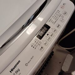 【ジャンク】【分解清掃済】Hisense 全自動洗濯機 7.5kg HW-G75A(2019年製)の画像