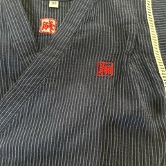 ネイビー　紺色　甚平　110サイズ　じんべいの画像