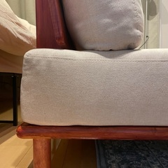 1-2人掛けソファ オットマン付きの画像