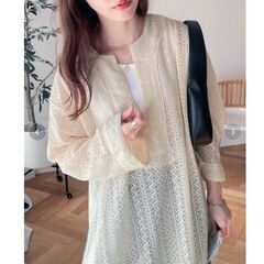 【新品】Classical Elf 総レース 透け感のある ロング丈 ワンピースの画像