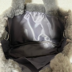 ☆美品☆ ダーリッチ ファーバッグ グレー ①の画像